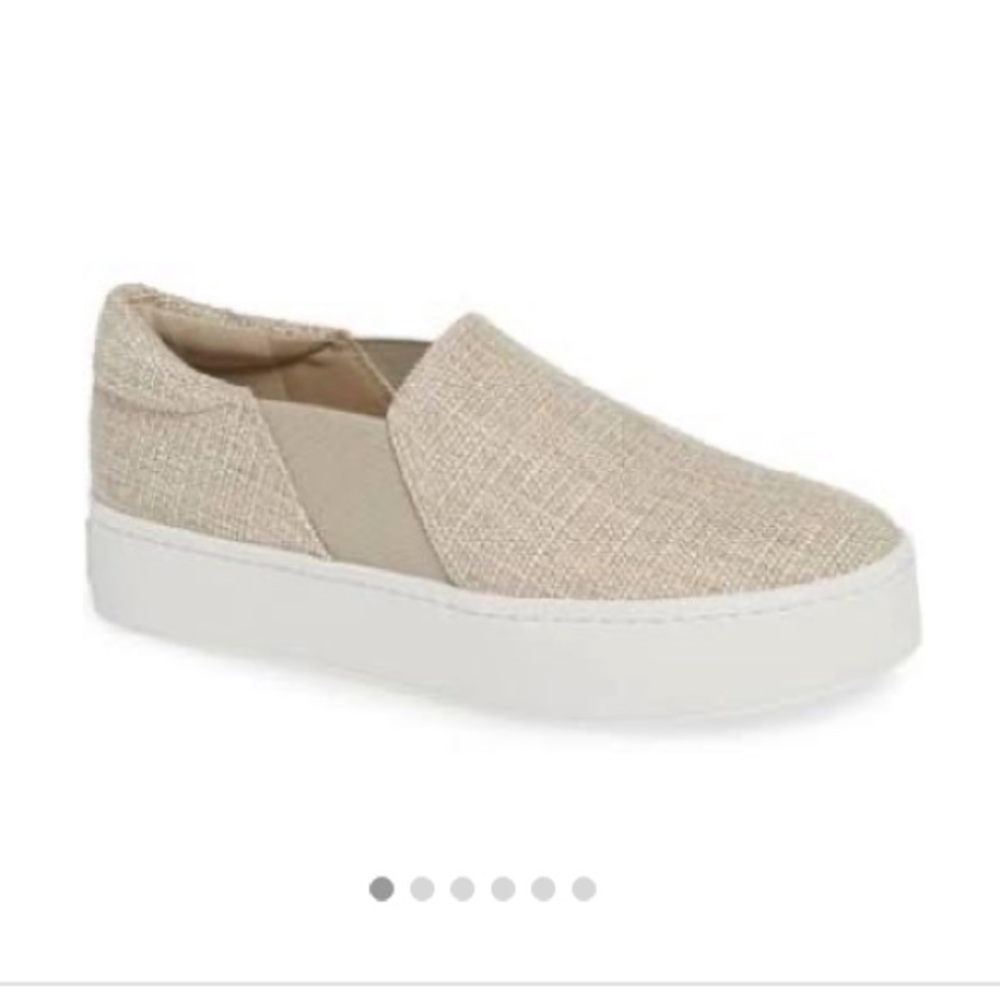 ISO Vince warren platform slip on sneakers.
